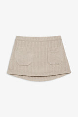 Ashton Knit Mini Skort - Cream