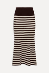 x BELLA HADID Tucker Knit Midi Skirt - Cowboy Stripe
