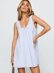 Antiquity Swing Mini Dress Blue