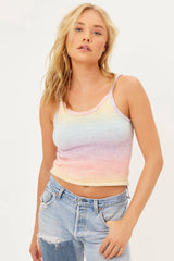 Courtney Knit Scoop Tank - Cotton Candy