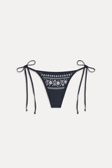 Mackenzie Cheeky String Bikini Bottom - Malibu Blue