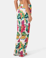 Beach Blossom Tie Front Cover Up Pant
