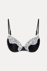 x Khy Heavenly Push Up Bikini Top - Midnight Lace