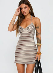 Affirmations Mini Dress Stripe