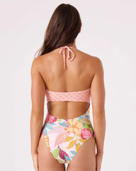 Hot Tropcs Peek A Boo Moderate One Piece Swimsuit