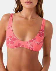 Garden Twirl Scoop Bralette Bikini Top