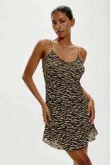 x Réalisation Par Luz Mini Slip Dress - Vintage Tiger