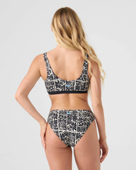 Geo Flower Sport Bralette Bikini Top