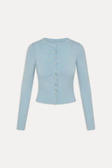 Lenon Button Up Knit Sweater - Daydream