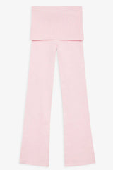 Mason Cloud Knit Flare Pant - Rose Quartz