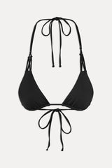 x JENNIE Encore Triangle Bikini Top - Black