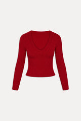 Kit V Neck Knit Sweater - Heartstrings