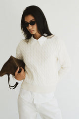 Prince Cable Knit Sweater - Honeymoon