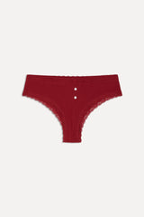 x BELLA HADID Bluebell Cotton Brief - Cardinal