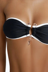 Harper Hardware Contrast Trim 2 Piece Bikini - Black/White