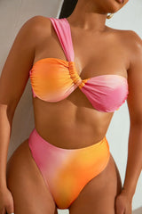 As The Sun Sets 2 Piece Bikini - Pink/combo