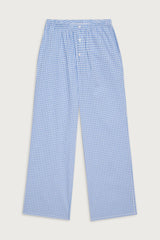 Raleigh Cotton Pant - Cloud Gingham