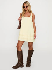 Alanah Mini Dress Lemon