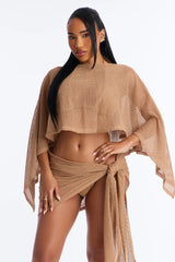 Waiting On You Bikini And Coverup Set - Cream