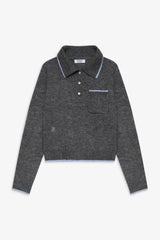 Carolyn Collared Sweater - Winter Sky