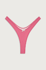 Full Moon Micro Bikini Bottom - Ladybug Gingham