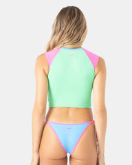 Surf City Crop Short Sleeve Rashguard