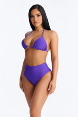 Maui Mix And Match High Rise Bikini Bottom - Violet