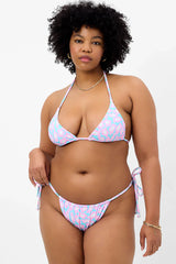 Tia Terry String Bikini Bottom - Daisy Dream