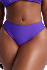 Maui Mix And Match Mid Rise Cheeky Bikini Bottom - Violet