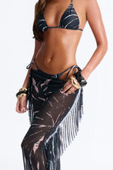 Wherever You Go Bikini And Sarong - Black/combo