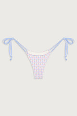 Divine Plaid Skimpy Bikini Bottom - Rose Picnic
