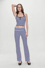 Bambi Striped Flare Pants - Silhouette Stripe