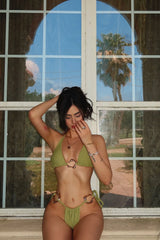 Ready For The Sun Hardware 2 Piece Bikini - Green