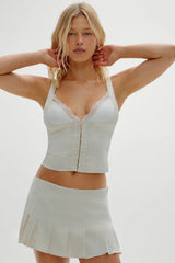 Lilia Corset Top - Feather
