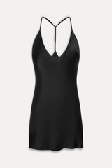 x JENNIE Colette Silk Mini Dress - Black