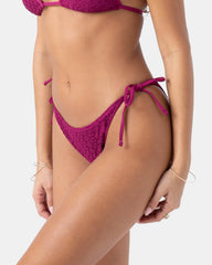 Crochet Tie Side Cheeky Bikini Bottom