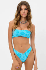 Enzo Terry Cheeky Bikini Bottom - Blue Isle