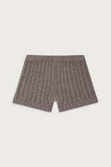 Evermore Cable Cloud Knit Micro Short - Dark Pearl