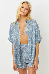 Fifi Silk Button Up Shirt - Springtime