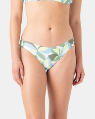 Surf Break Shirred Hipster Cheeky Bikini Bottom