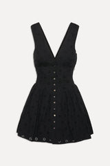 Marley Cotton Eyelet Mini Dress - Eclipse