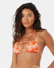 Vacay Vibes Double Strap Tiki Triangle Bikini Top