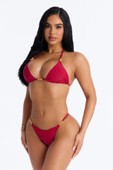 Meant Every Word 2pc Bikini - DarkRed