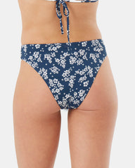 Hibiscus Haven Midrise High Leg Moderate Bikini Bottom