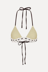 Lana Skimpy Triangle Bikini Top - Lemon Dot