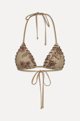 x BELLA HADID Nick Triangle Bikini Top - Desert Rose