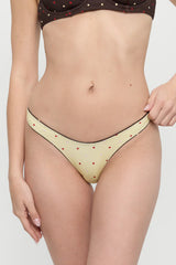 Full Moon Reversible Shine Bikini Bottom - Honey Bug