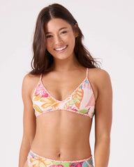 Hot Tropics Athletic Triangle Binding Bikini Top