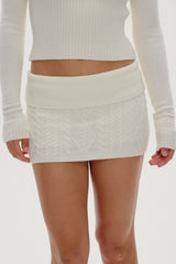 Briar Knit Mini Skort - Honeymoon
