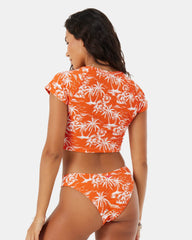 Vacay Vibes Crop Short Sleeve Rashguard